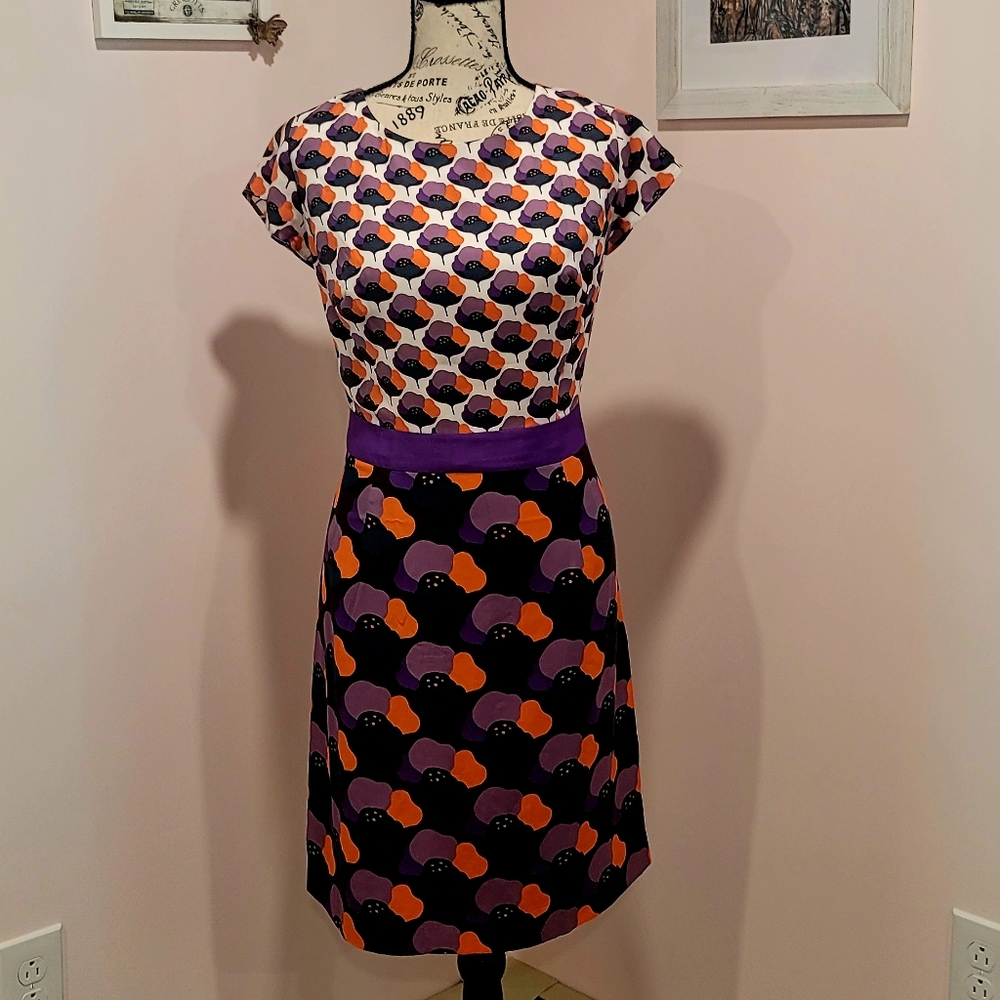 Boden silk blend dress size 10
